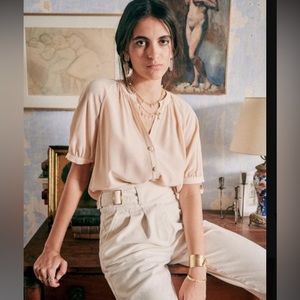 Sezane Lennie Silk Blouse❣️
